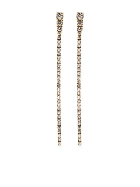 Sophie Bille Brahe 18kt yellow gold Rozona diamond drop earrings