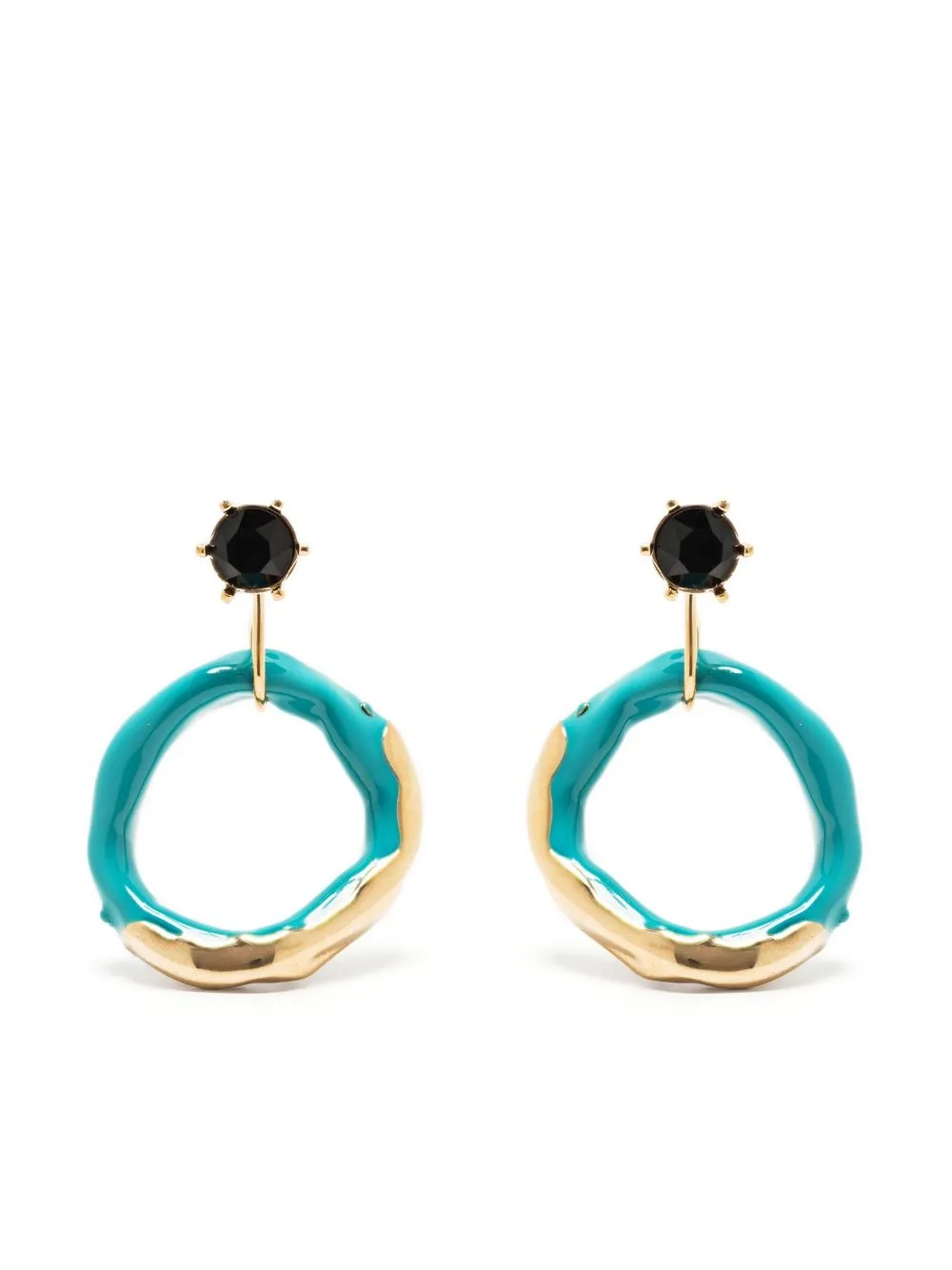 

colville Calamari hoop earrings - Blue