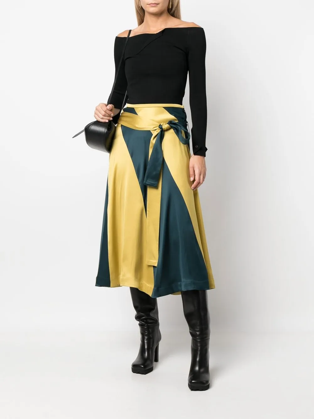 Colville beltedwaist Silk Skirt Farfetch