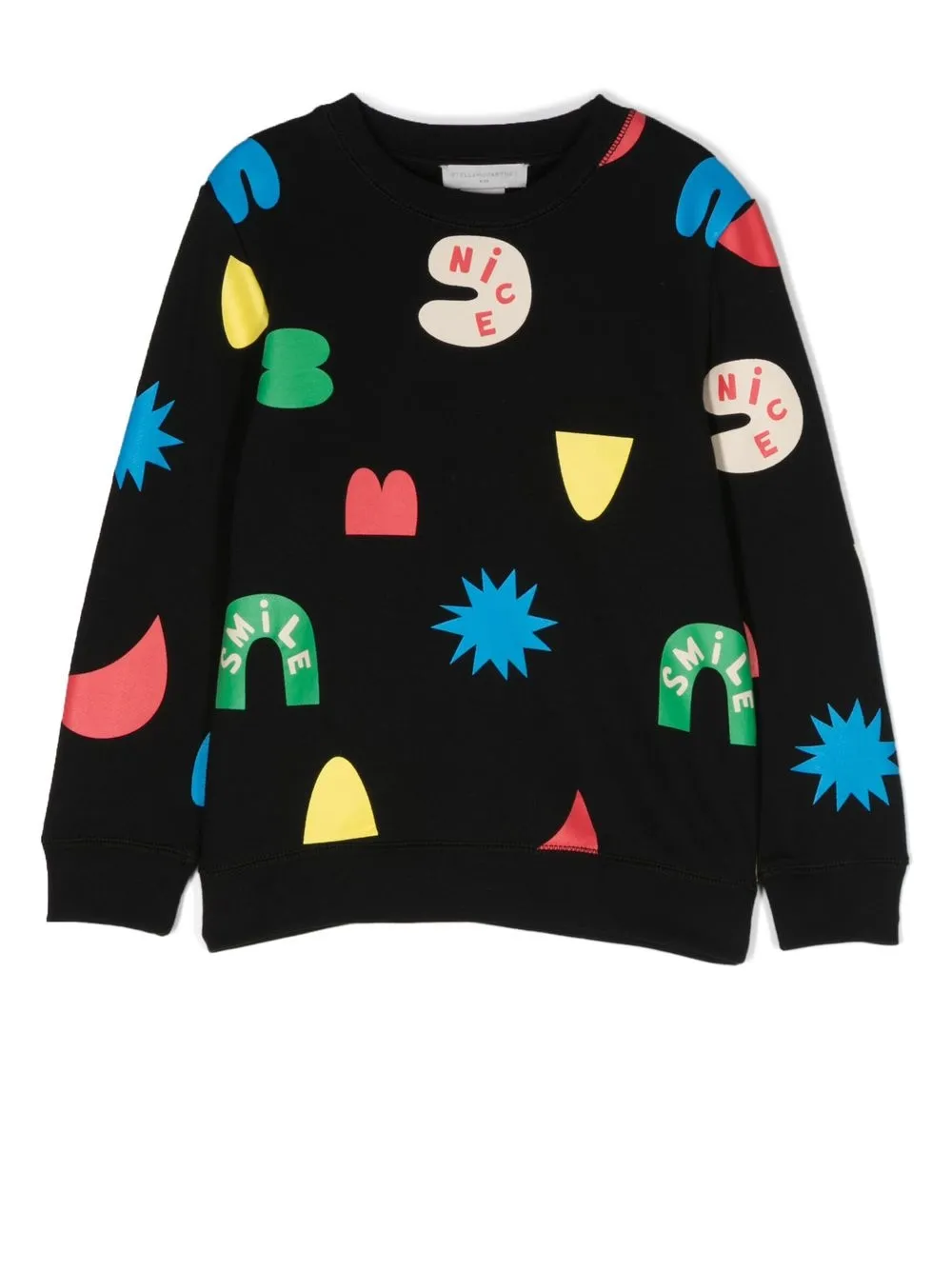 

Stella McCartney Kids sudadera Nice con sonrisa estampada - Negro