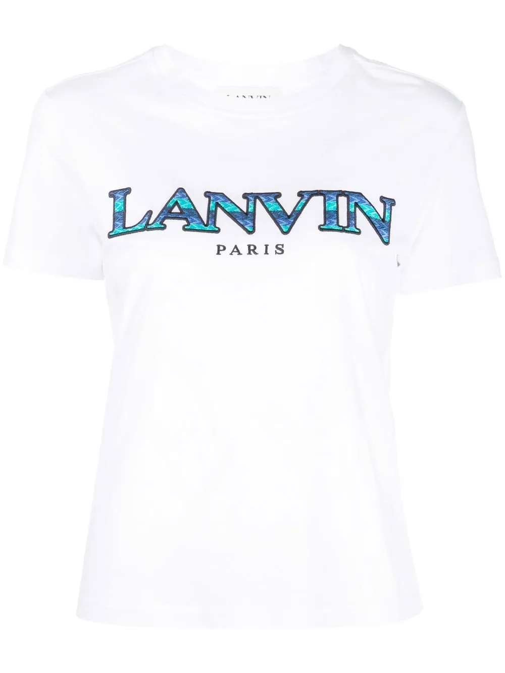 

Lanvin playera con logo bordado - Blanco