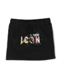 DSQUARED2 KIDS logo-print mini skirt - Black