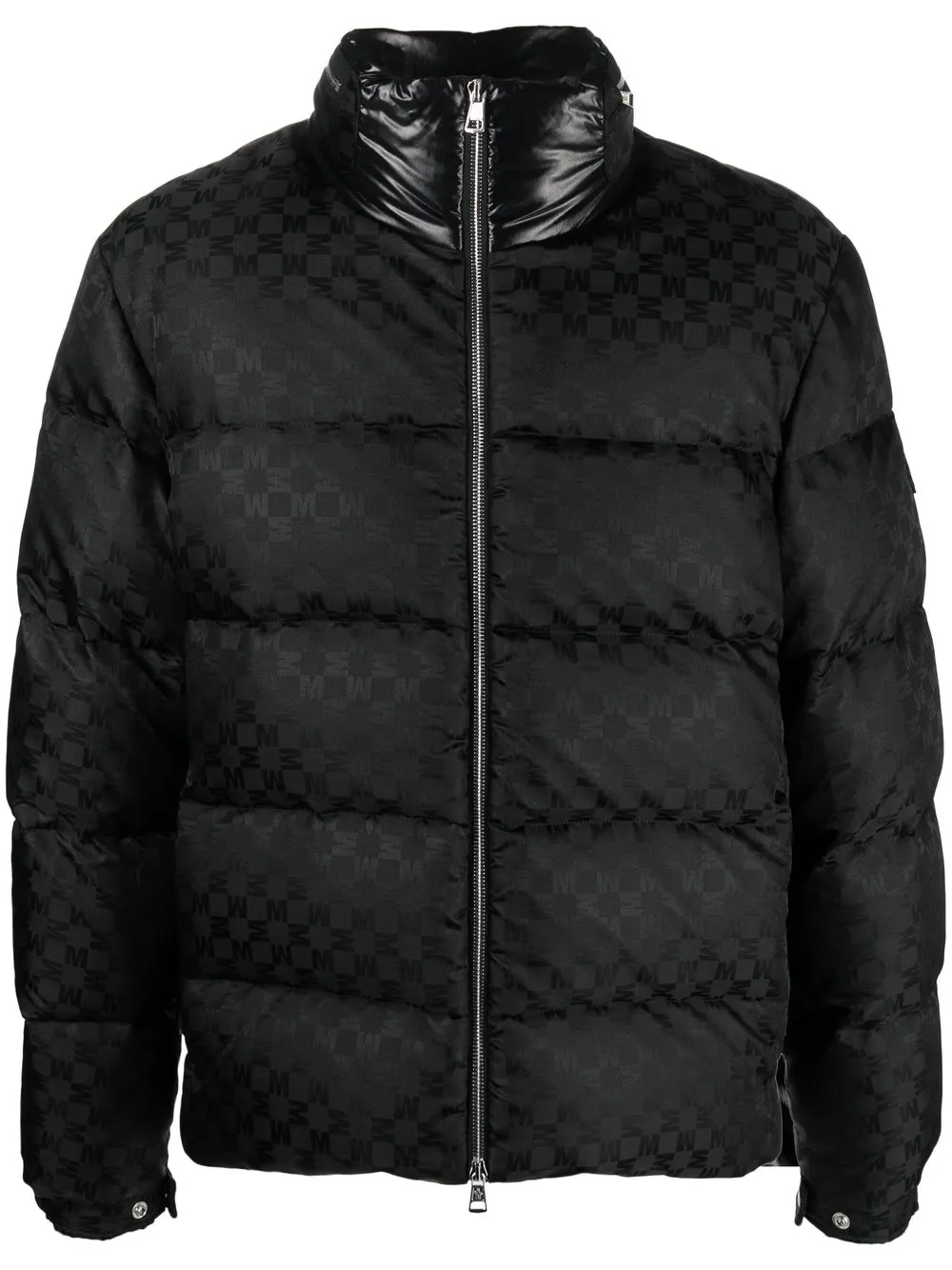 

Moncler logo-patch padded coat - Negro