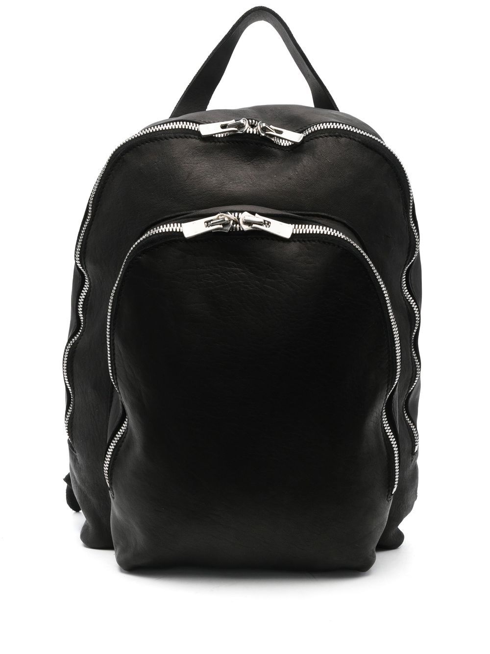 Guidi Dbp05 Horse Leather Backpack In Black