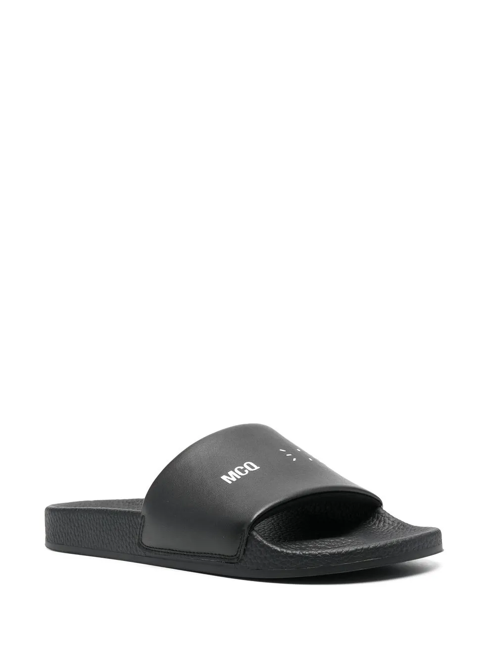 MCQ Logo print Detail Slides Farfetch