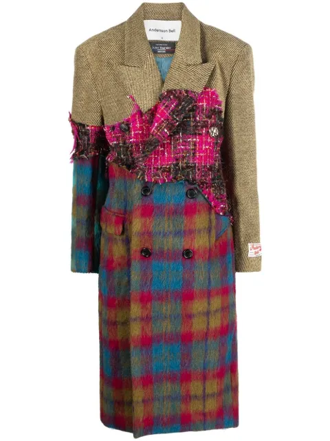 Andersson Bell checked double-breasted coat