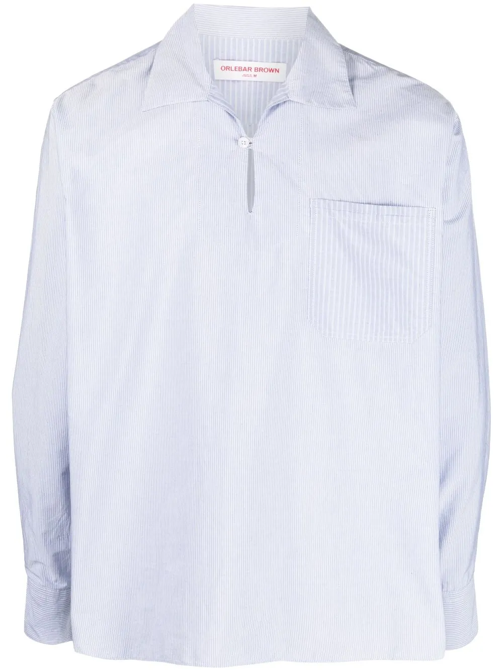 

Orlebar Brown Thwaites striped long-sleeved shirt - Blue