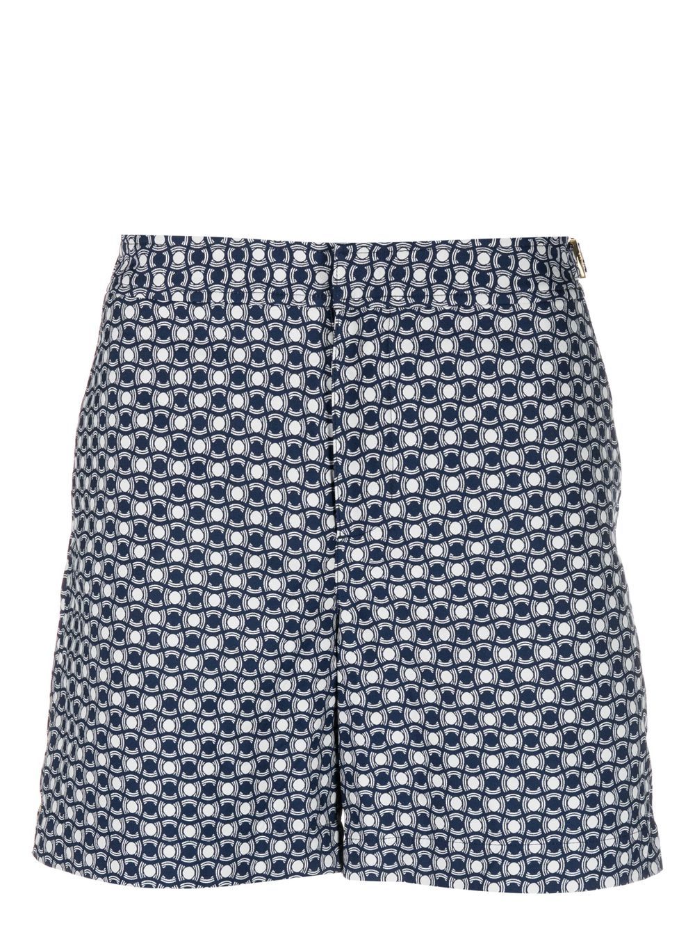 

Orlebar Brown Bulldog graphic-print swim shorts - Blue