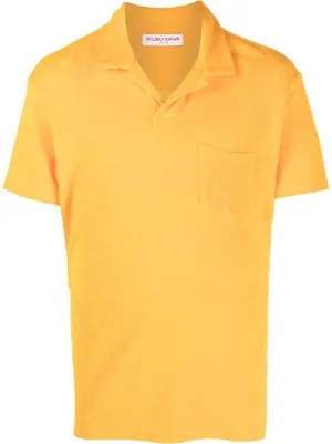 plain yellow polo shirt