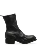 Guidi 50mm zip-up ankle boots - Black