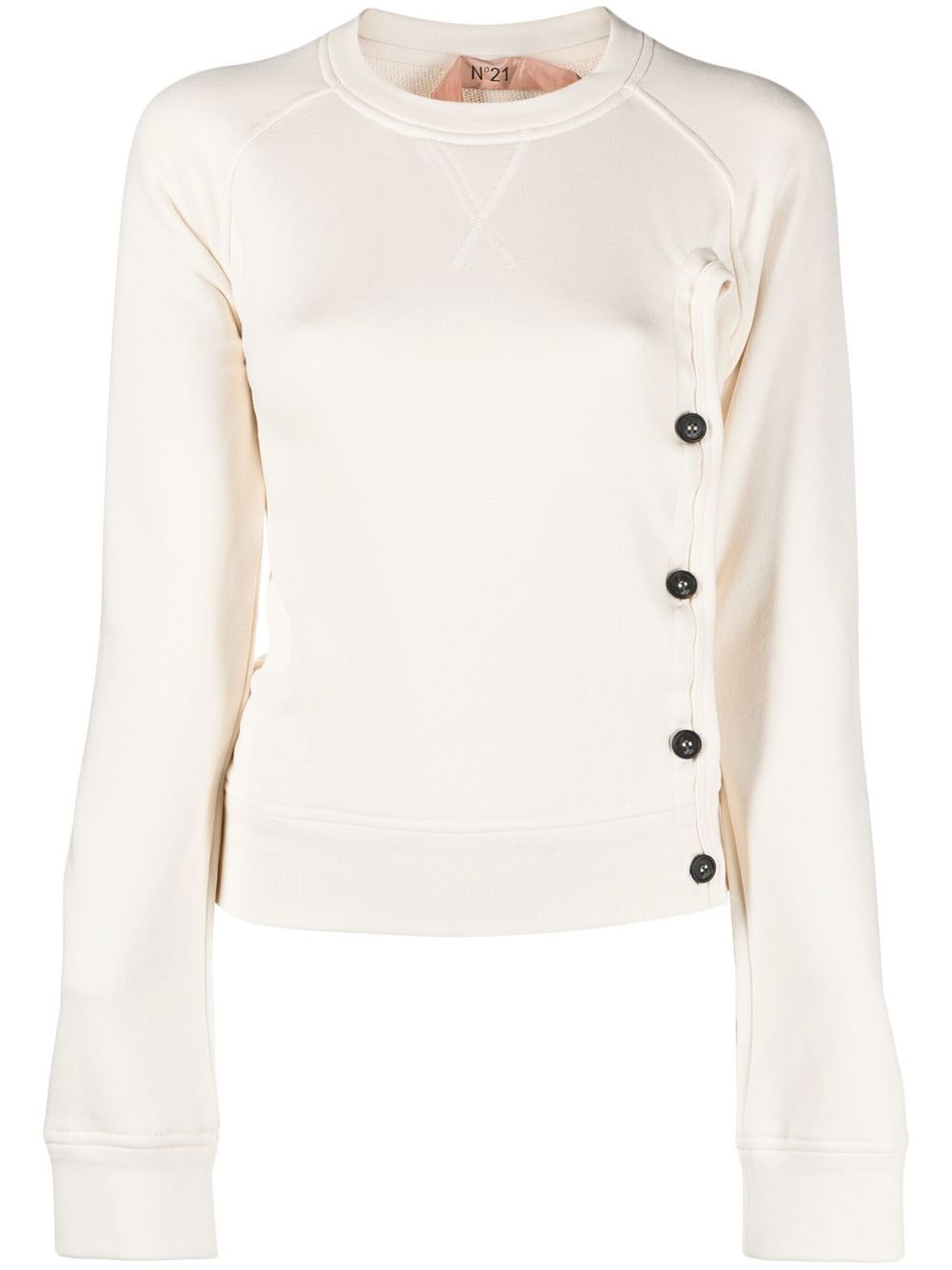 

Nº21 button-detail jumper - Neutrals