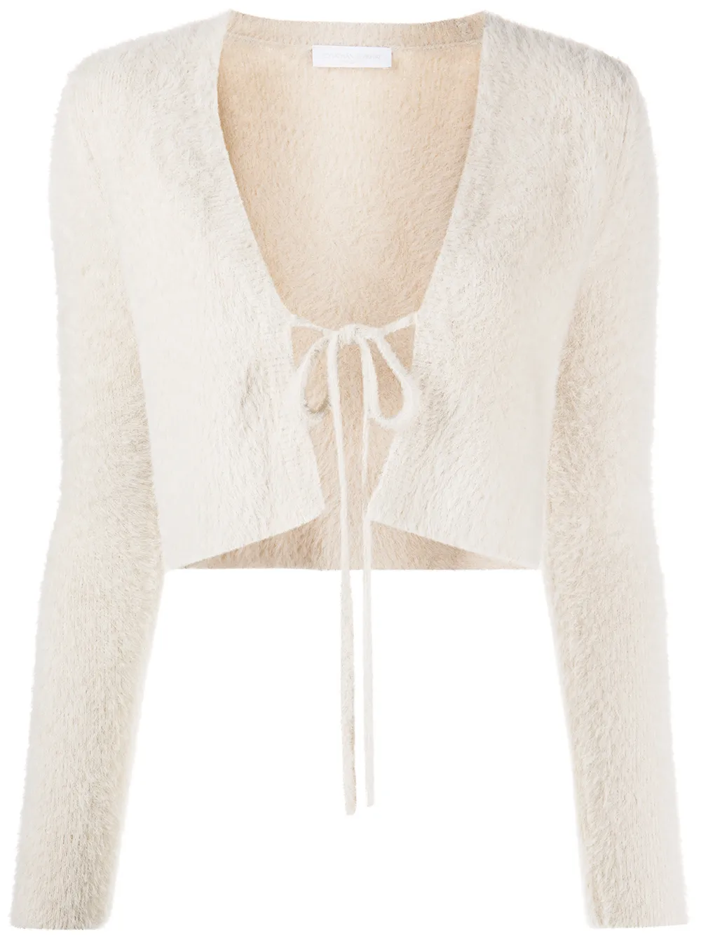 

Simkhai Standard shearling-effect cropped cardigan - White