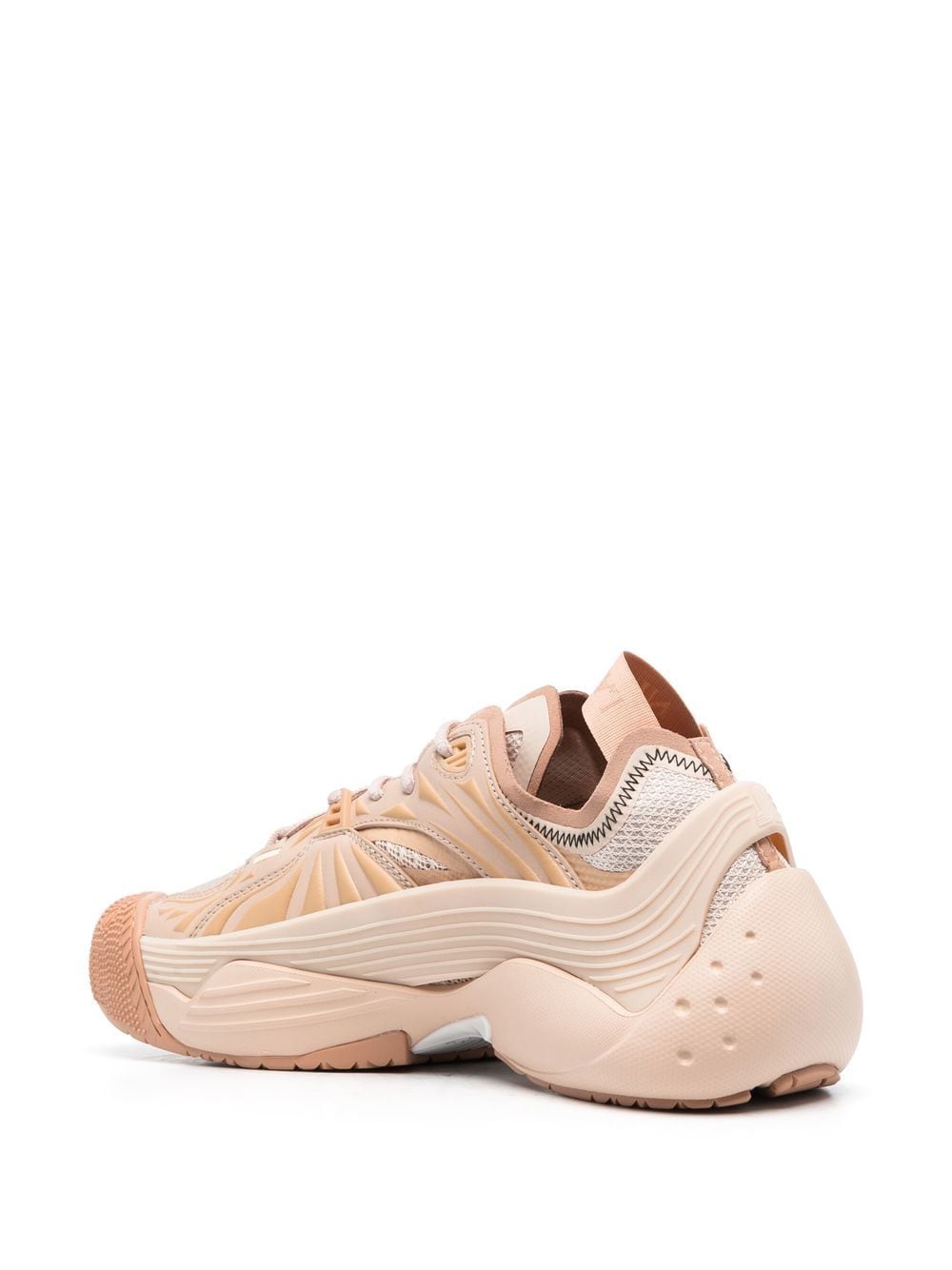 Shop Lanvin Flesh-x Low-top Sneakers In Nude