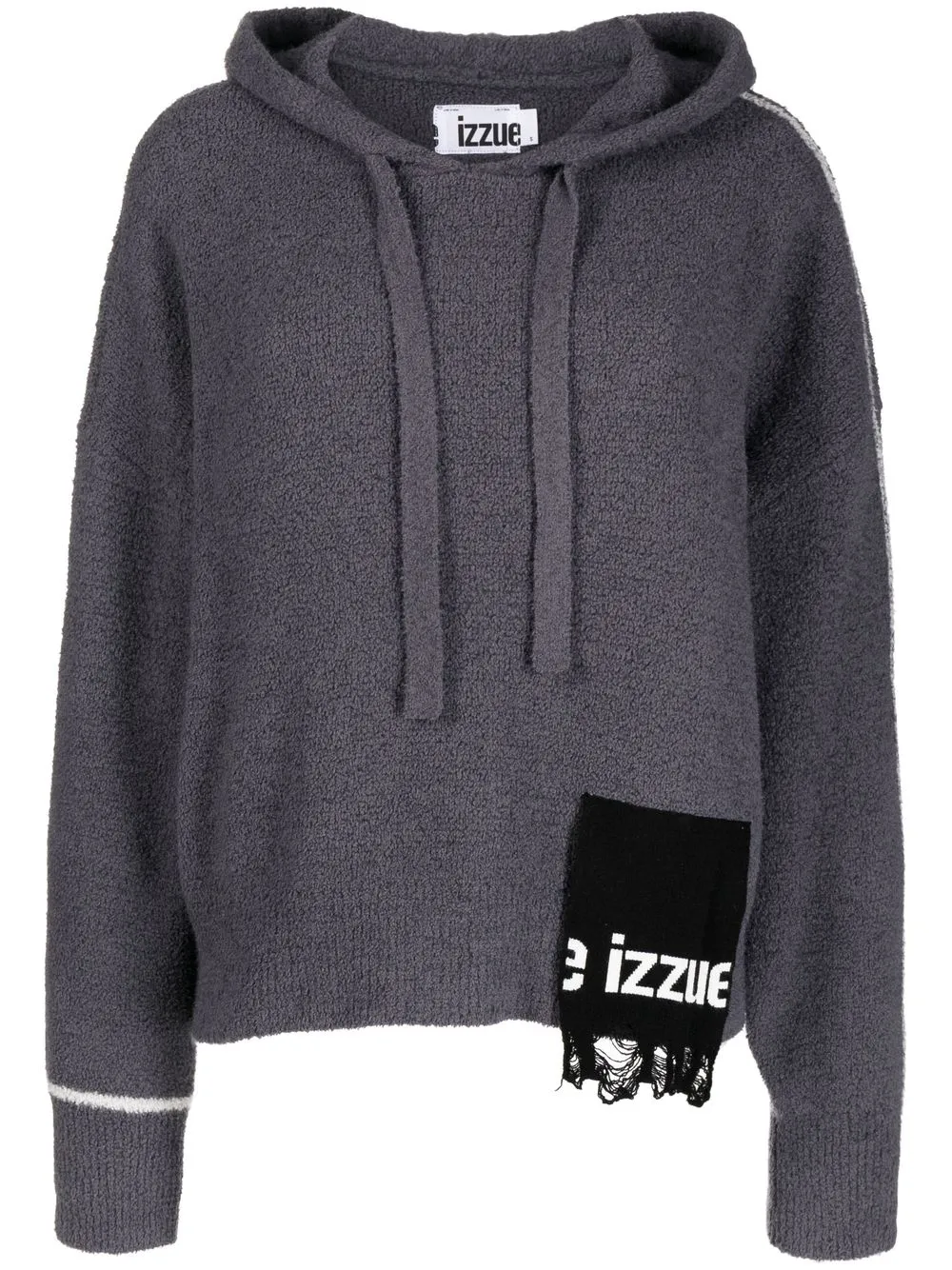 

izzue hoodie con parche del logo - Gris