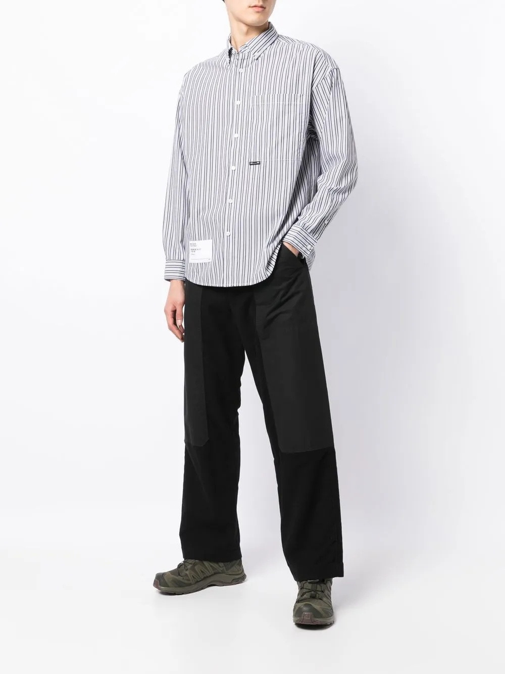 izzue Poloshirt met logopatch - Grijs
