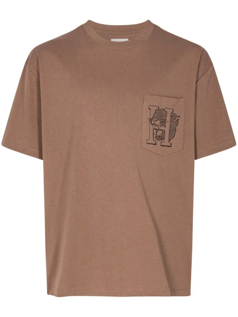 Honor The Gift Mascot pocket-detail T-shirt - Brown
