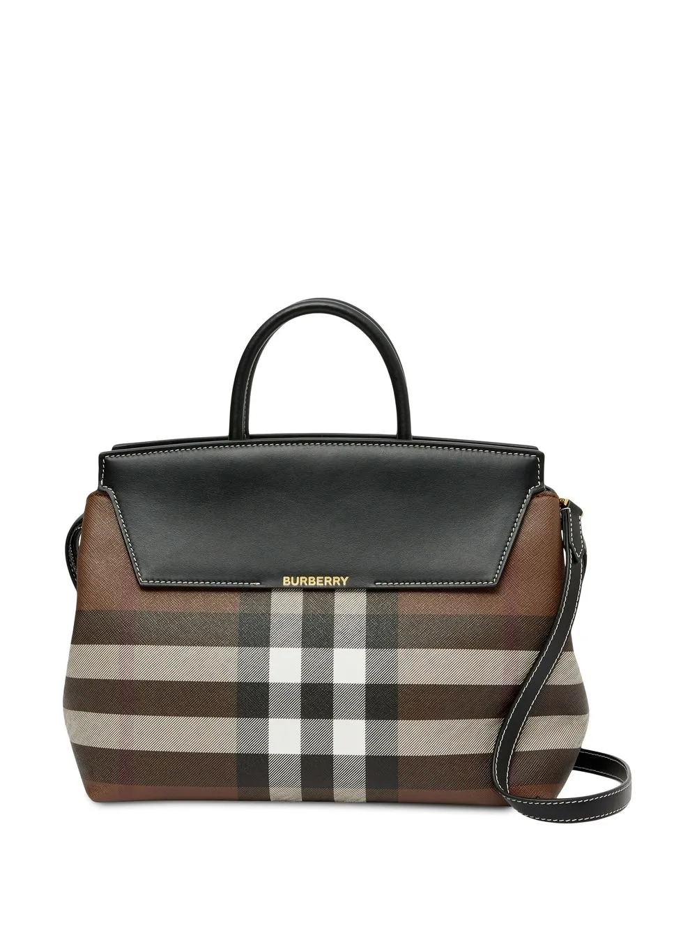 

Burberry tote Catherine con cuadros estampados - Marrón