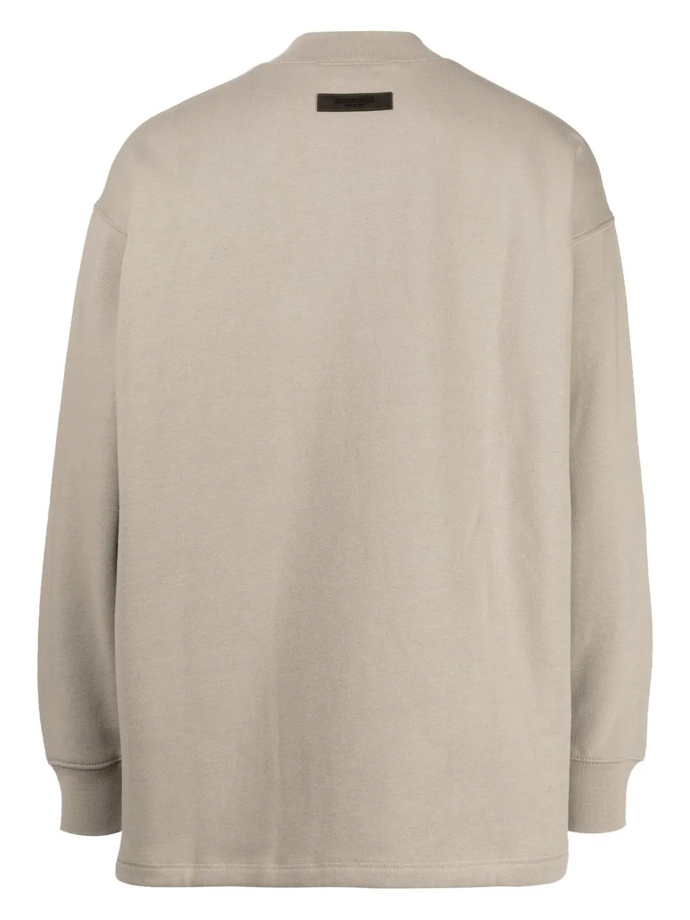  Fear Of God Essentials Sweatshirt Mit Logo Stickerei   Grau 