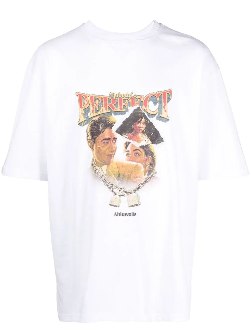 Ahluwalia playera con estampado gráfico - Blanco
