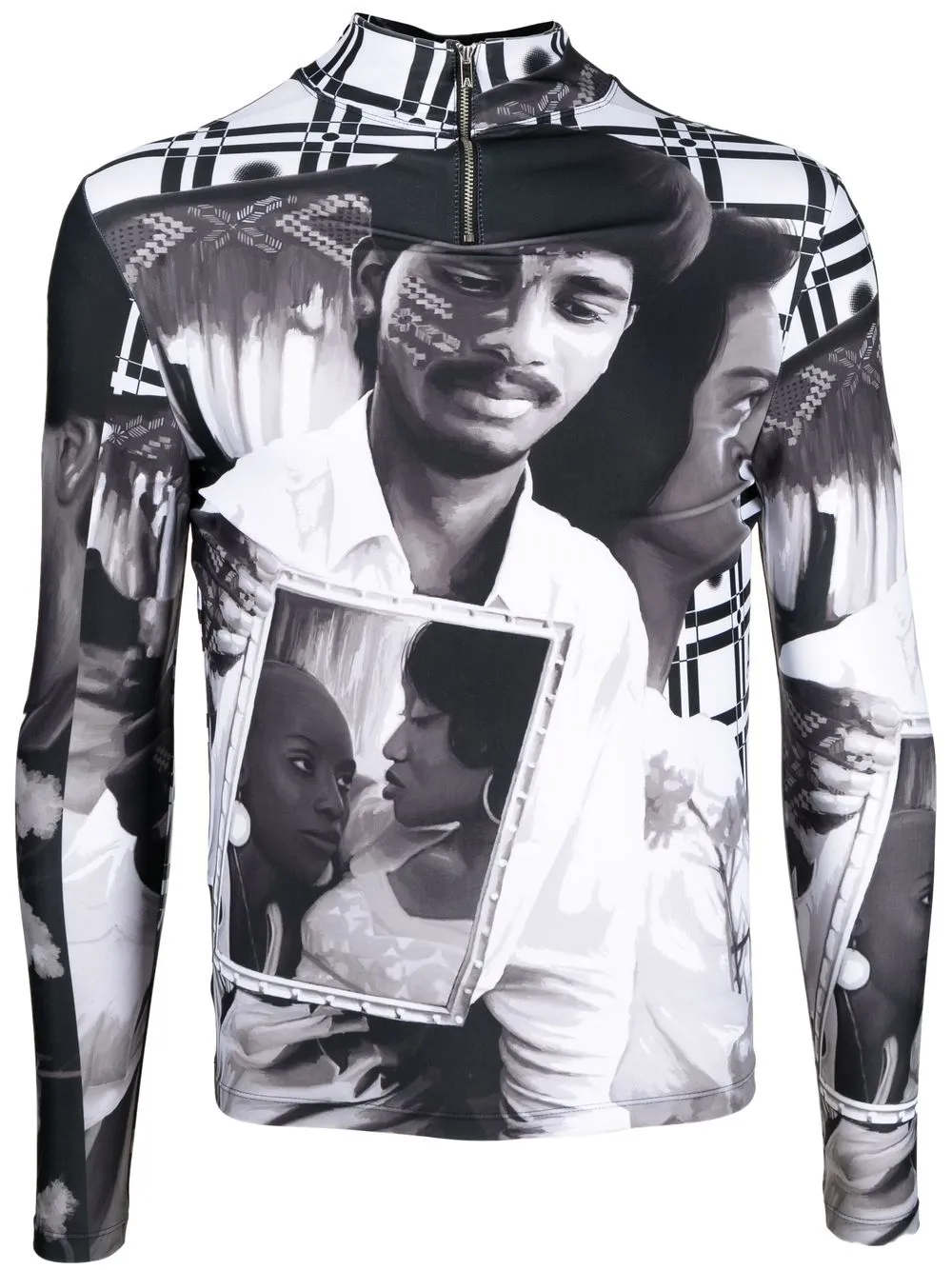 

Ahluwalia top slim con estampado fotográfico - Negro