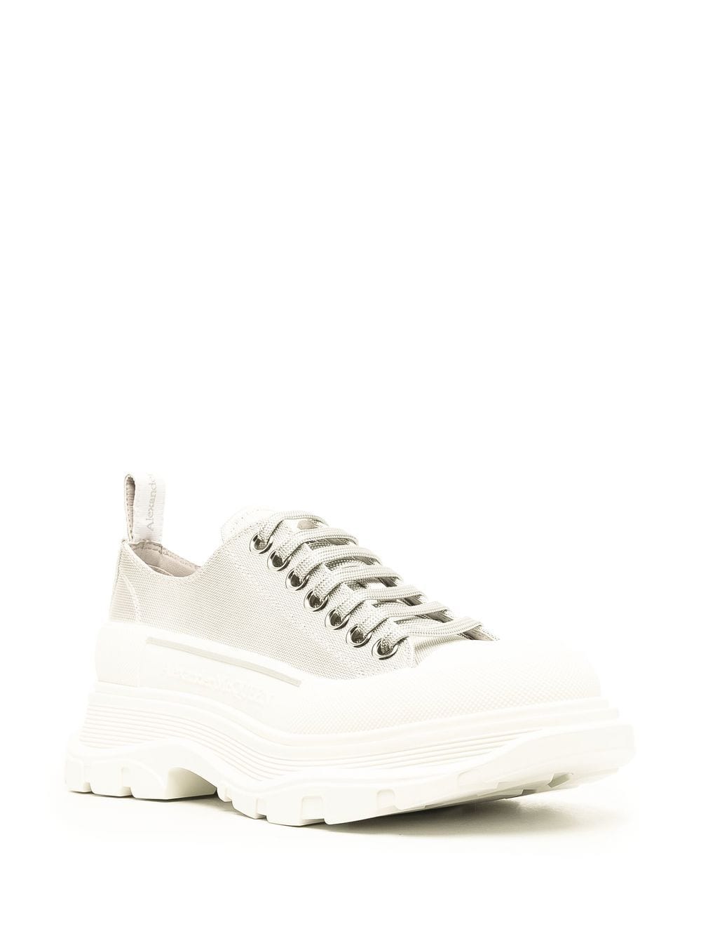 Alexander McQueen Leren sneakers - Grijs