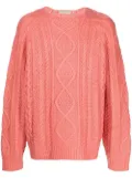 FEAR OF GOD ESSENTIALS cable-knit ribbed-trim jumper - Pink