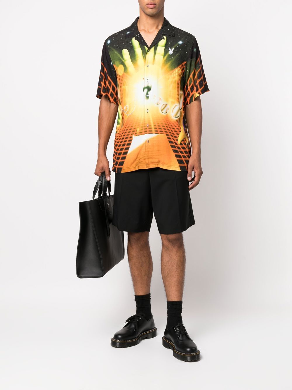 Pleasures x Playboy Solar overhemd met grafische print - Oranje