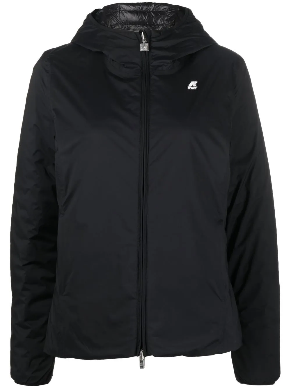 

K-Way hooded padded coat - Black