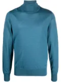 Emporio Armani roll neck knitted jumper - Blue