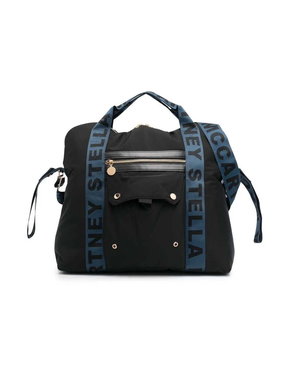 

Stella McCartney Kids logo-strap changing bag - Black