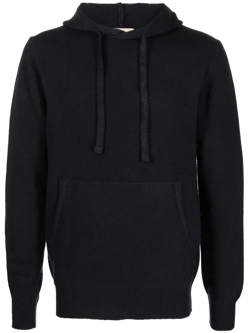 

Altea virgin wool knitted hoodie - Black