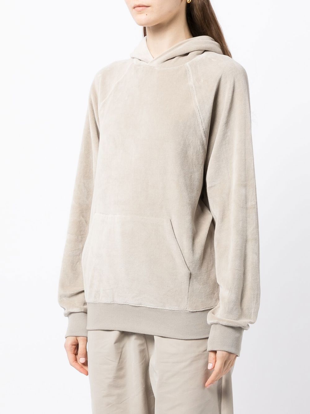 ESSENTIALS VELOUR RELAXED-FIT HOODIE 