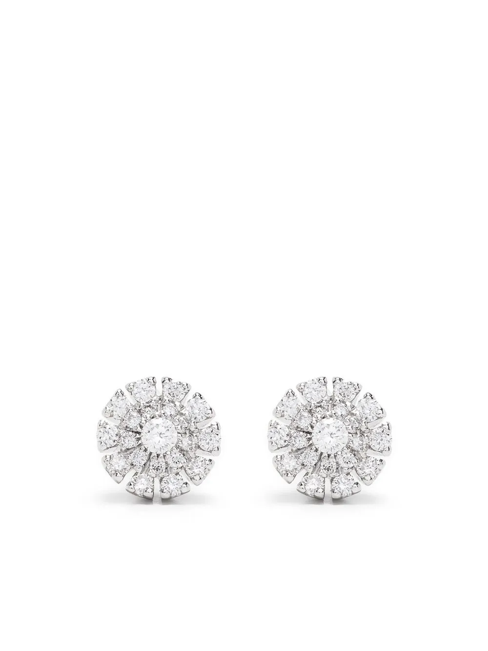 

Damiani 18kt white gold Margherita diamond earrings - Silver