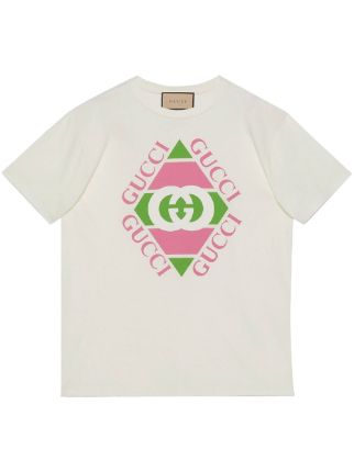 Gucci Vintage logo-print short-sleeve T-shirt - Farfetch