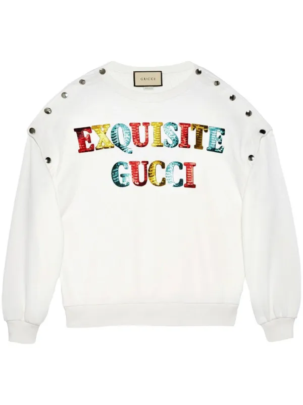 流行に EXQUISITE GUCCIキャラクタースウェットシャツ EXQUISITE GUCCI