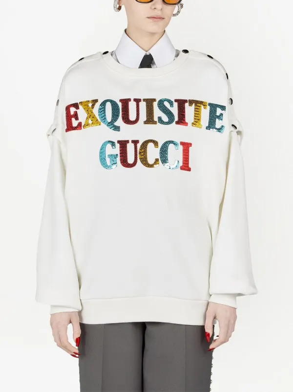 未使用品】EXQUISITE GUCCI キャラクター スウェットシャツ パーカー