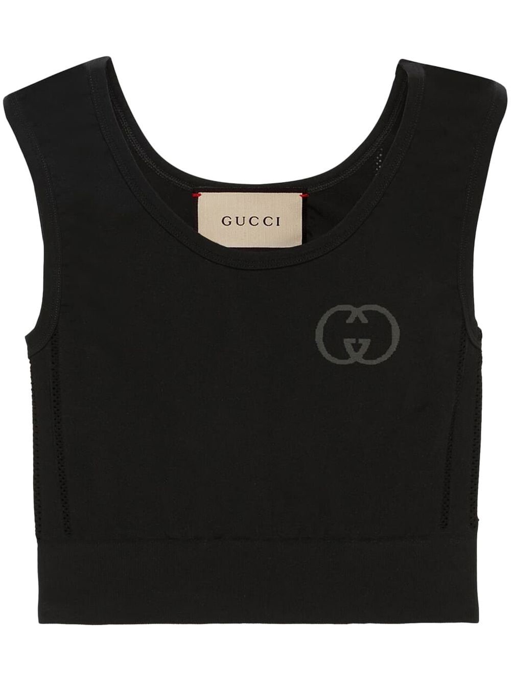 Gucci Interlocking G Cropped Vest Top - Farfetch