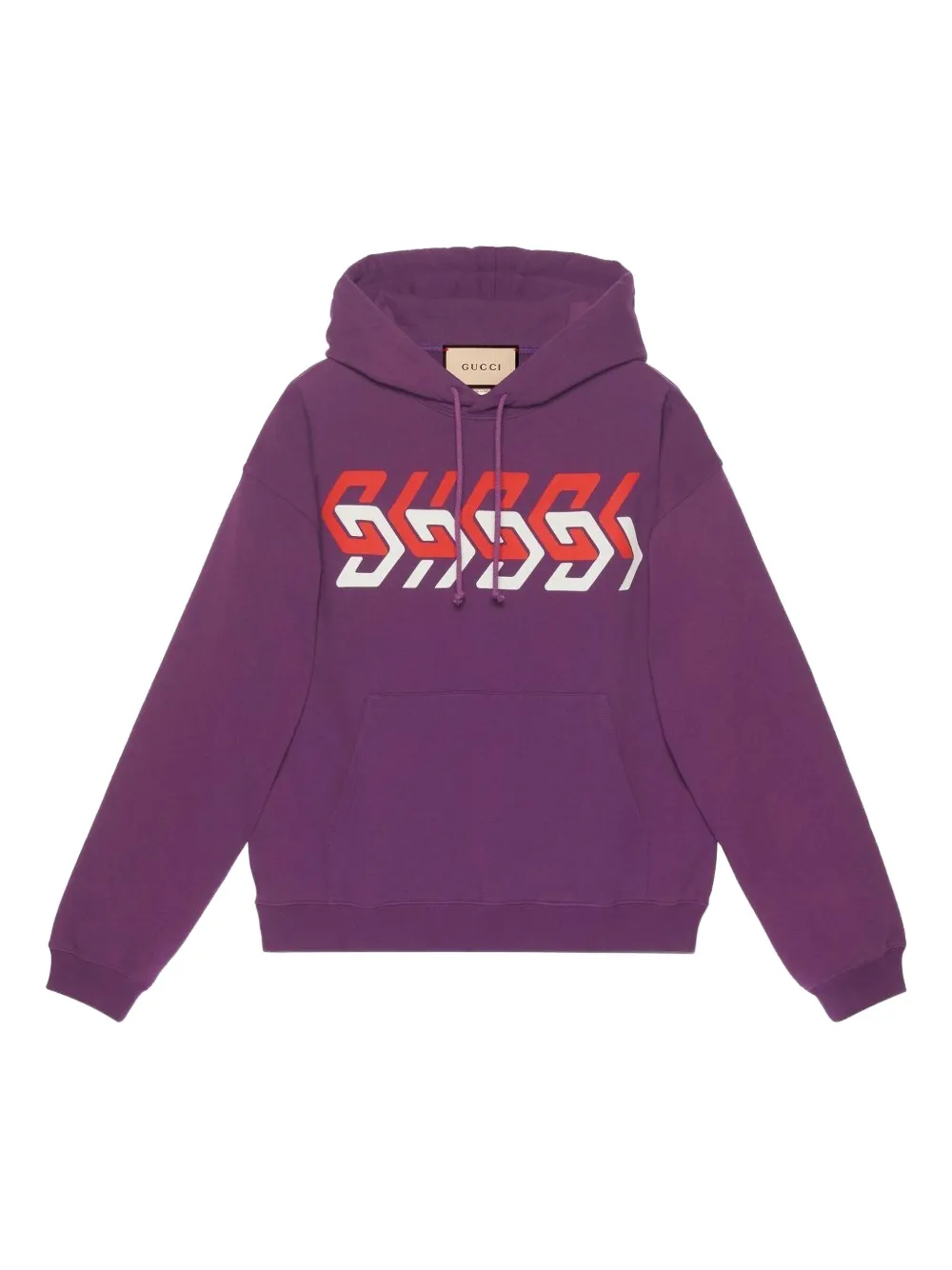 Gucci Hoodie mit Logo-Print | Violett | Image 1