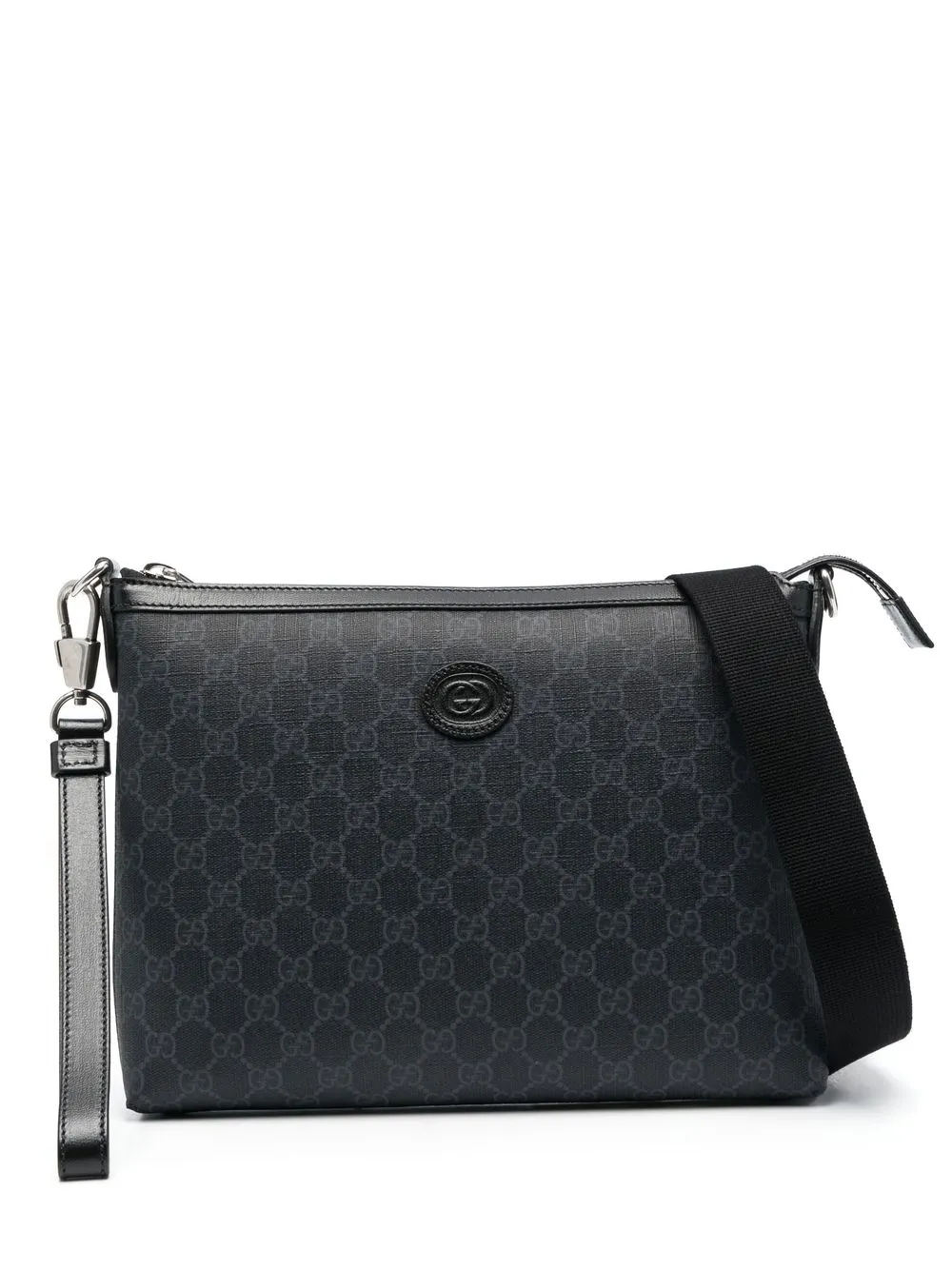 

Gucci GG supreme pattern shoulder bag - Black