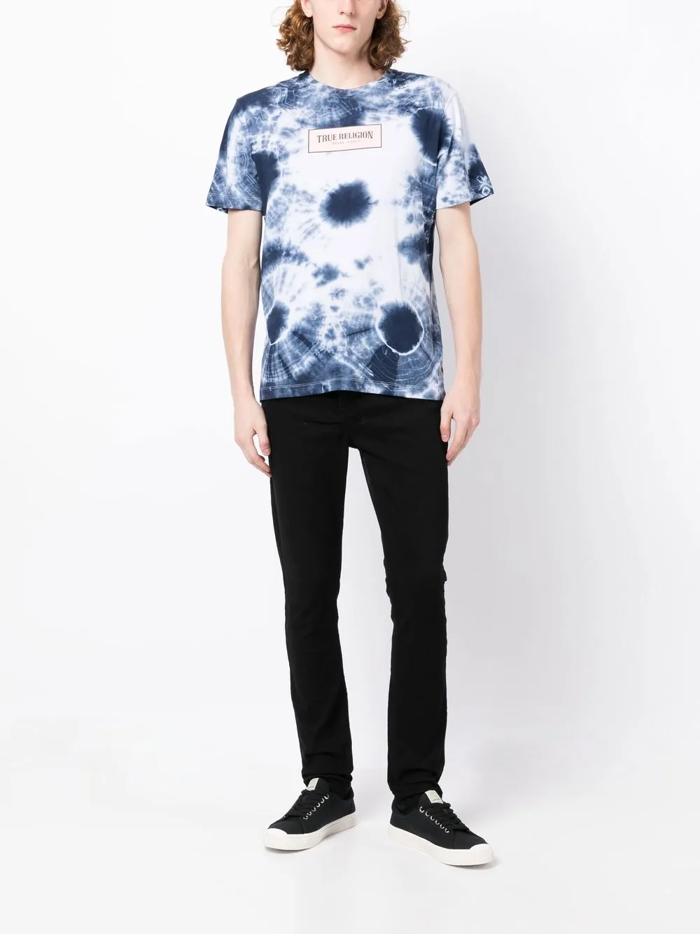 true religion blue tie dye shirt