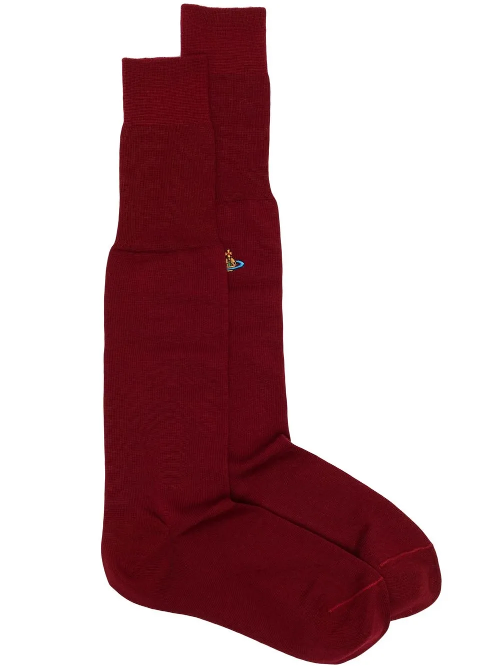 

Vivienne Westwood embroidered-Orb fine ribbed socks