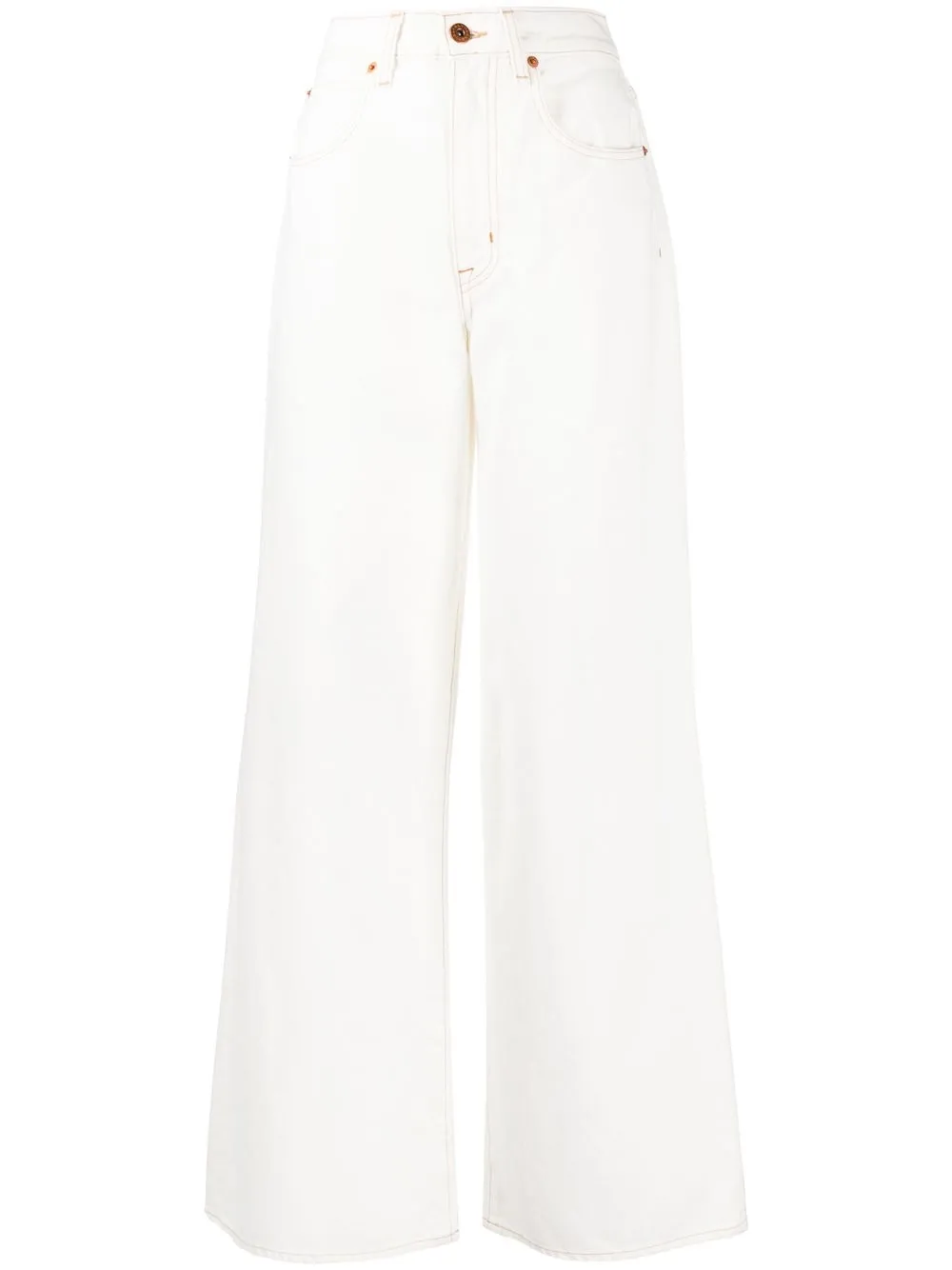 

SLVRLAKE high-waist wide-leg jeans - White