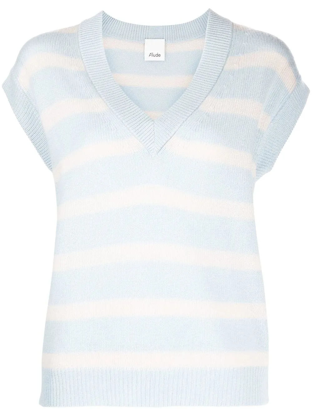 

Allude striped knitted top - Blue