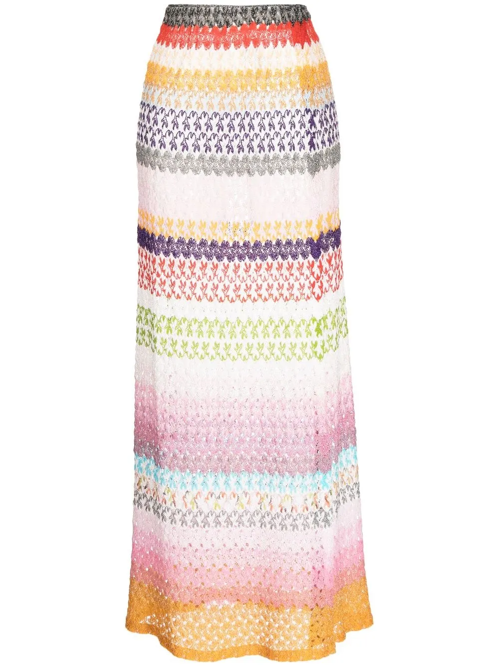 

Missoni signature-knit stripe maxi skirt - Multicolour
