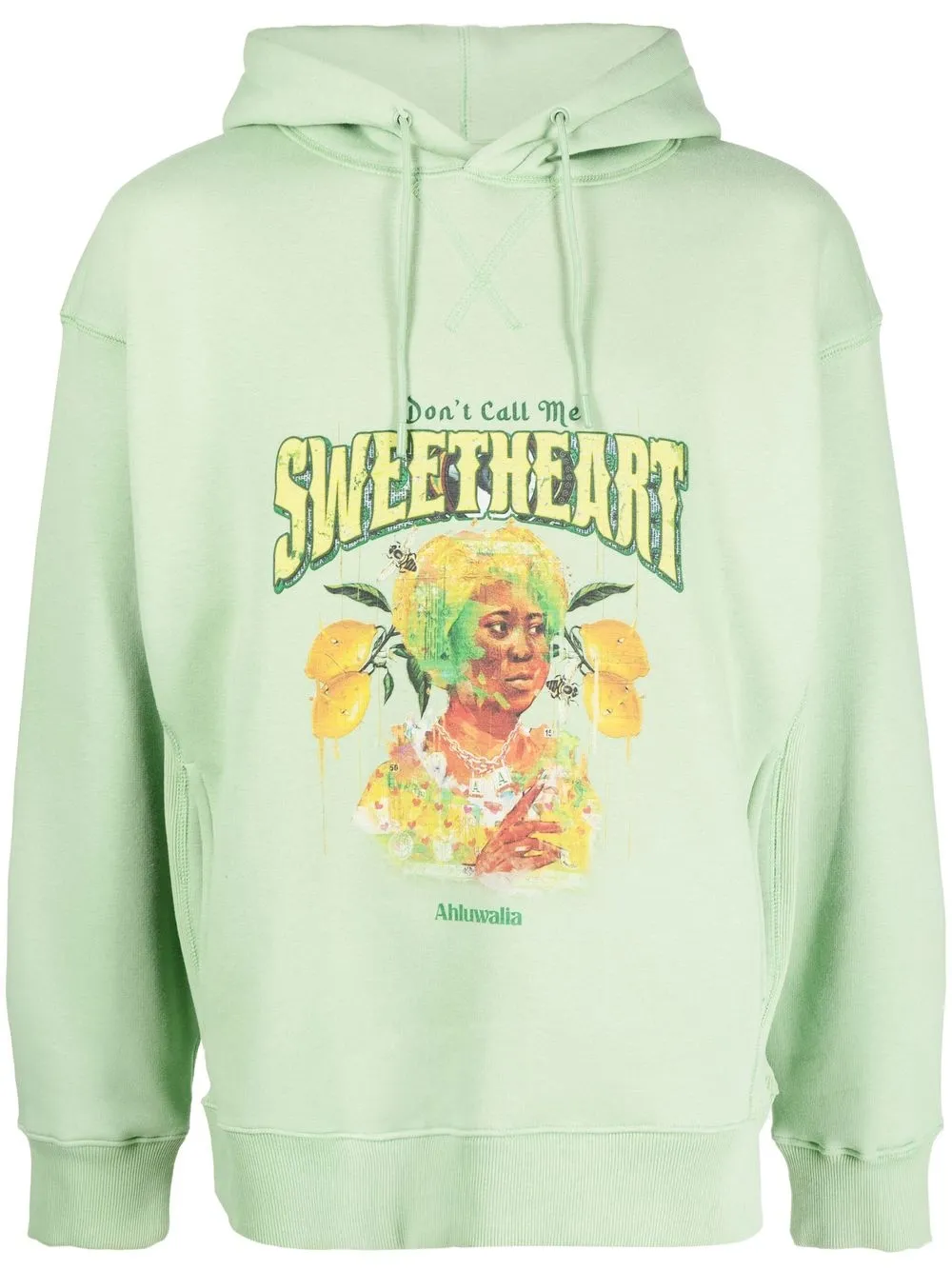 

Ahluwalia hoodie con estampado gráfico - Verde