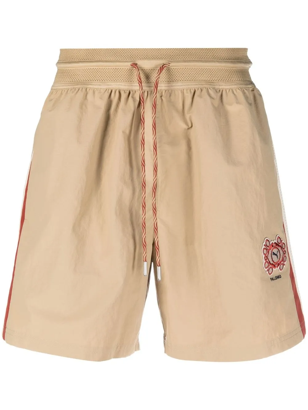 

PUMA logo-patch deck shorts - Neutrals