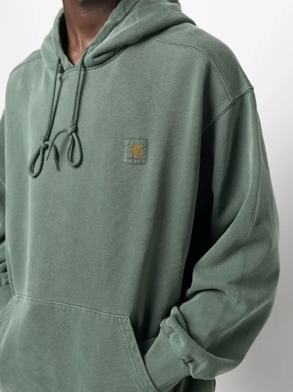 Carhartt WIP Logo Cotton Hoodie Farfetch