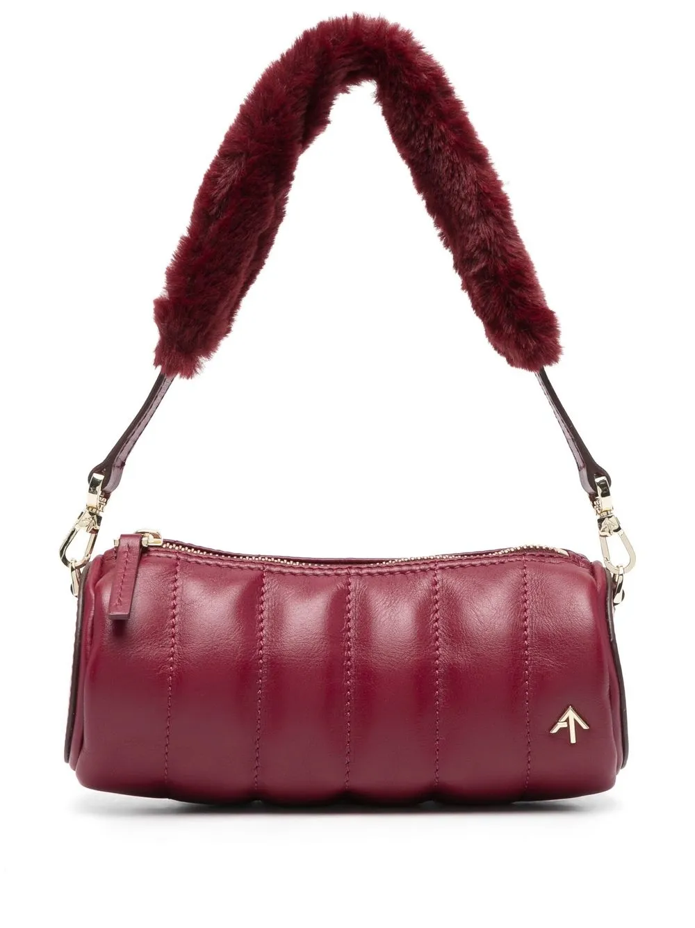 

Manu Atelier logo zipped tote - Red