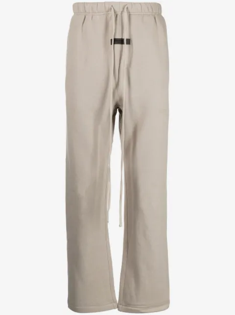 FEAR OF GOD ESSENTIALS logo-patch drawstring track pants