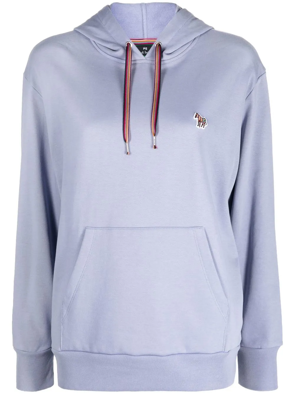 

PS Paul Smith Zebra-motif organic-cotton hoodie - Blue